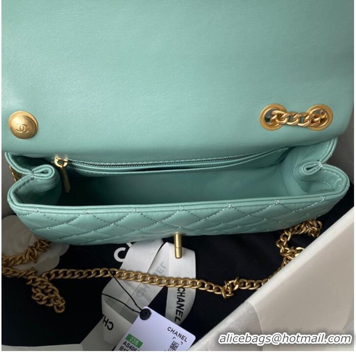 Top Quality Chanel SMALL FLAP BAG AS4064 sky blue