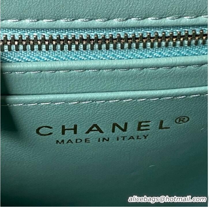 Top Quality Chanel SMALL FLAP BAG AS4064 sky blue