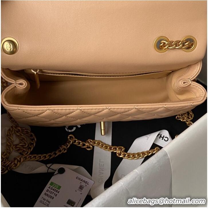 Good Product Chanel SMALL FLAP BAG AS4064 Apricot