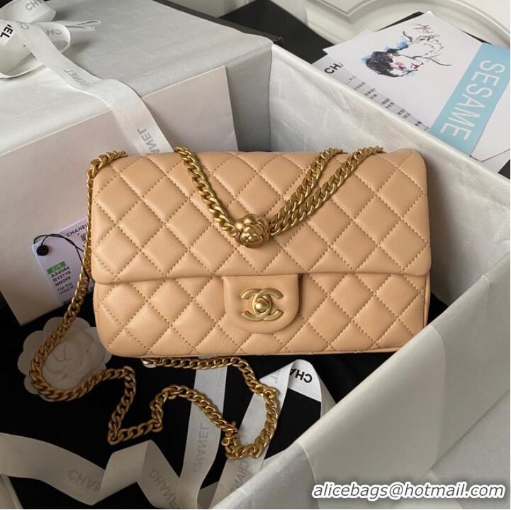 Good Product Chanel SMALL FLAP BAG AS4064 Apricot