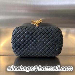 Most Popular Bottega Veneta Knot Clutch Bag 717622 dark blue