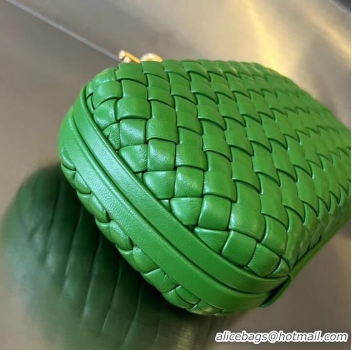 New Fashion Bottega Veneta Knot Clutch Bag 717622 Green