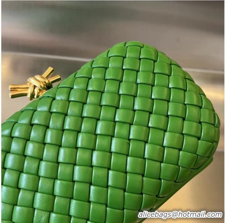 New Fashion Bottega Veneta Knot Clutch Bag 717622 Green