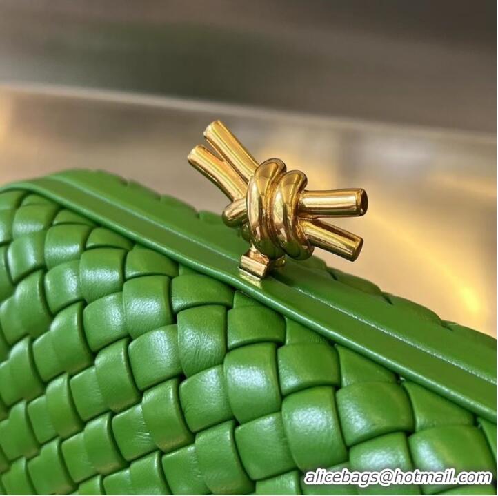 New Fashion Bottega Veneta Knot Clutch Bag 717622 Green