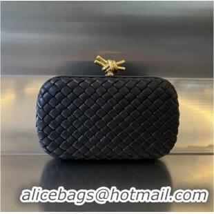 Reasonable Price Bottega Veneta Knot Clutch Bag 717622 black