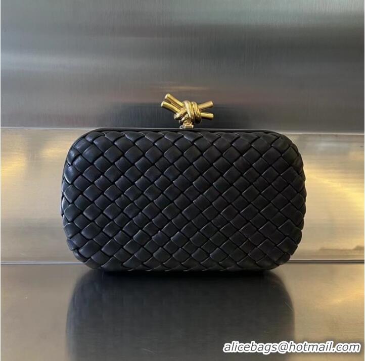 Reasonable Price Bottega Veneta Knot Clutch Bag 717622 black