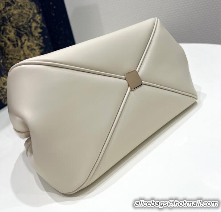 Famous Brand SMALL DIOR KEY BAG Dusty Ivory Box Calfskin M1844O