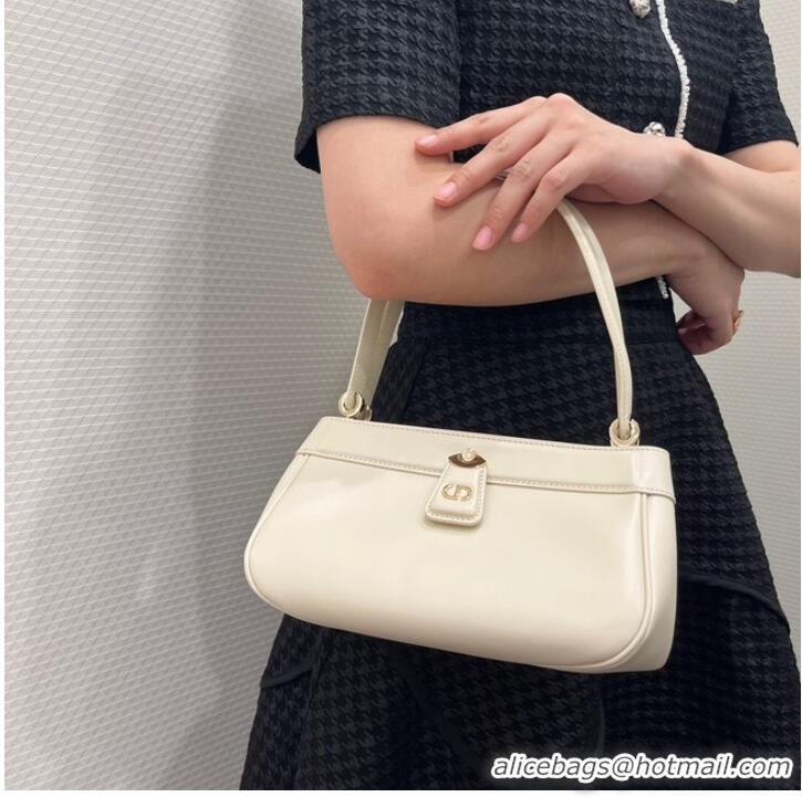 Famous Brand SMALL DIOR KEY BAG Dusty Ivory Box Calfskin M1844O