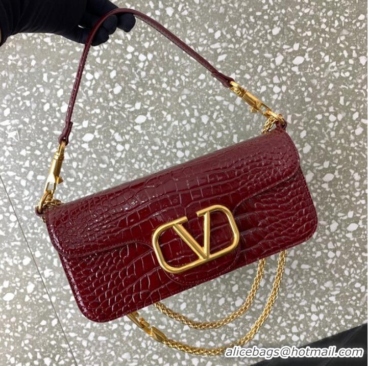 Affordable Price VALENTINO GARAVANI Loco Calf leather bag 2A0K30 wine