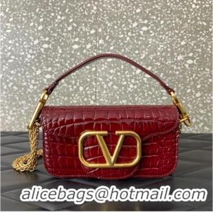 Good Product VALENTINO GARAVANI Loco Calf leather bag WA0K53 Wine