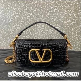 Grade Quality VALENTINO GARAVANI Loco Calf leather bag WA0K53 black