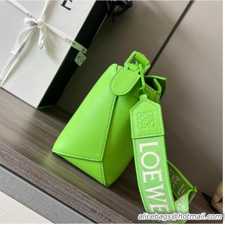 Reasonable Price Loewe Puzzle Bag Leather 052239 Green