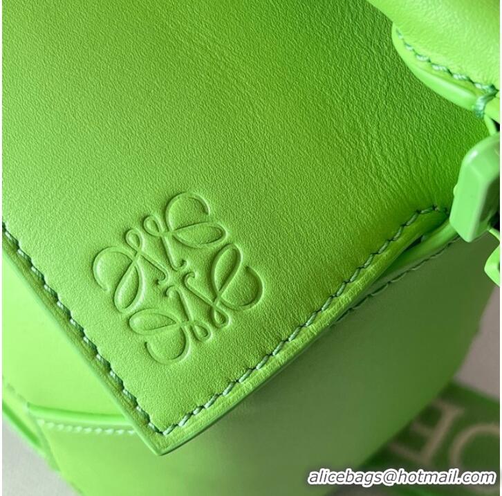 Reasonable Price Loewe Puzzle Bag Leather 052239 Green