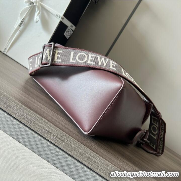 Buy Inexpensive Loewe Puzzle Bag Leather 052239 Wine