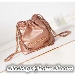 Trendy Design CHANEL 22 MINI HANDBAG AS3980 Copper