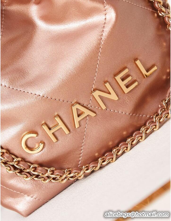 Trendy Design CHANEL 22 MINI HANDBAG AS3980 Copper