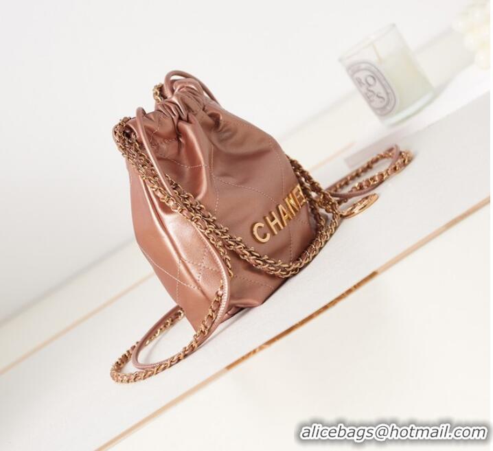 Trendy Design CHANEL 22 MINI HANDBAG AS3980 Copper