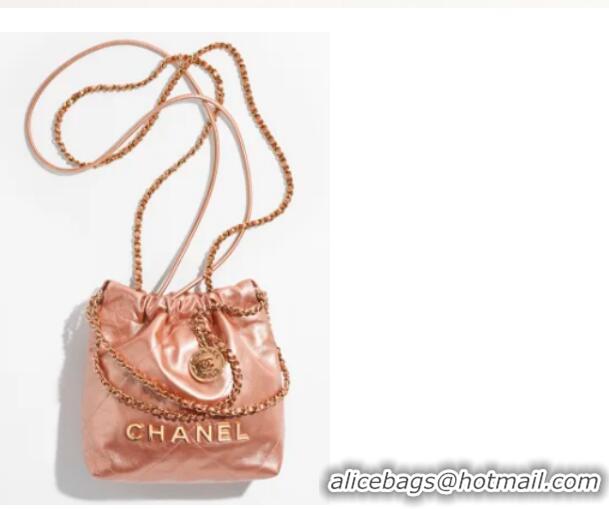 Trendy Design CHANEL 22 MINI HANDBAG AS3980 Copper