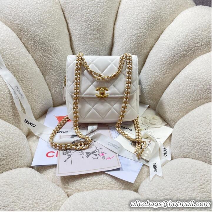 Affordable Price Chanel BACKPACK AS3884 White