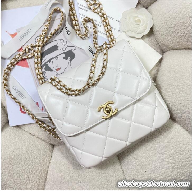 Affordable Price Chanel BACKPACK AS3884 White