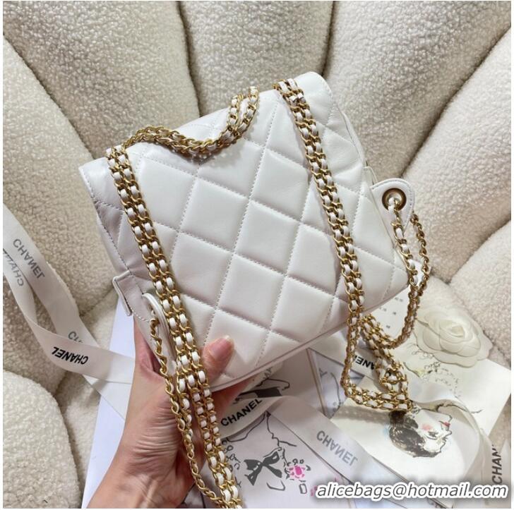 Affordable Price Chanel BACKPACK AS3884 White