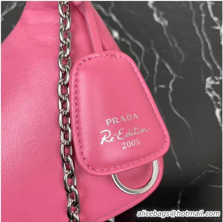 Popular Style Prada Padded nappa-leather Prada Re-Edition 2005 shoulder bag 1BH204 pink