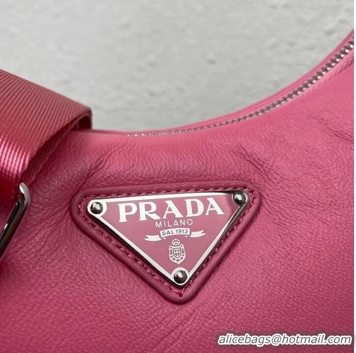 Popular Style Prada Padded nappa-leather Prada Re-Edition 2005 shoulder bag 1BH204 pink