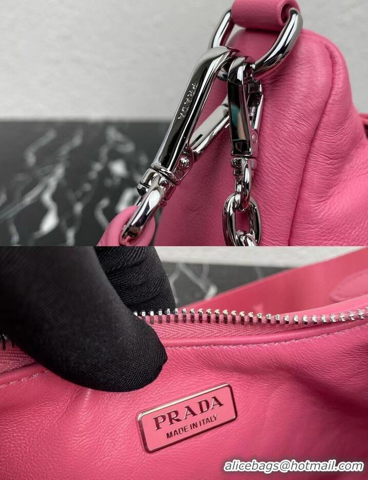 Popular Style Prada Padded nappa-leather Prada Re-Edition 2005 shoulder bag 1BH204 pink