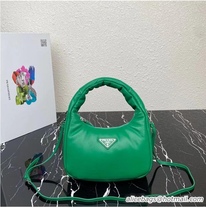 Well Crafted Prada Soft padded nappa leather mini-bag 1BA384 green