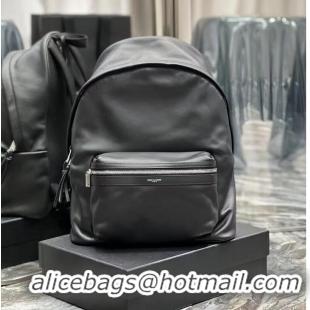 Trendy Design SAINT LAURENT LEATHER large knapsack A886653 black