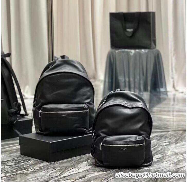 Trendy Design SAINT LAURENT LEATHER large knapsack A886653 black