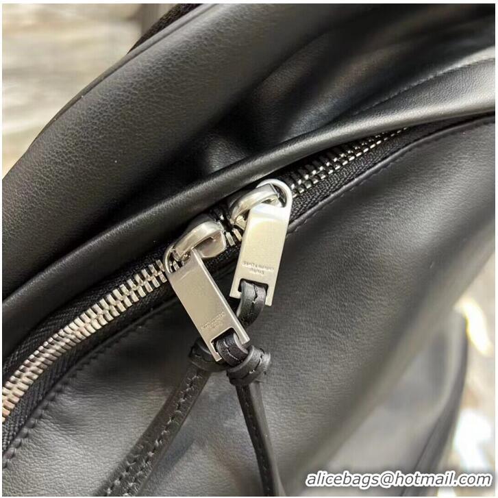 Trendy Design SAINT LAURENT LEATHER large knapsack A886653 black