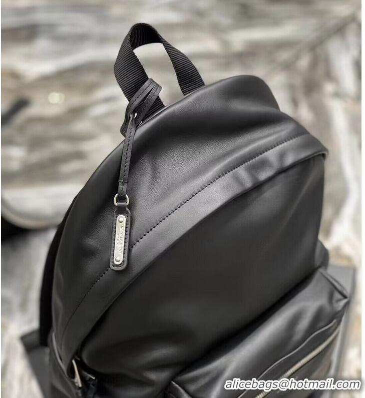 Famous Brand SAINT LAURENT LEATHER small knapsack Y886654 black