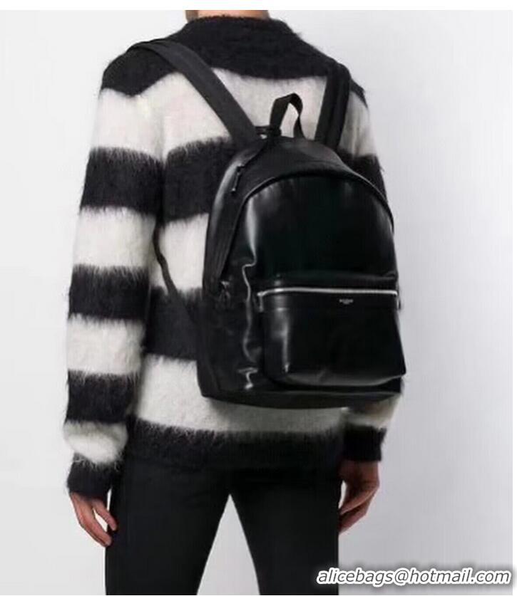 Famous Brand SAINT LAURENT LEATHER small knapsack Y886654 black