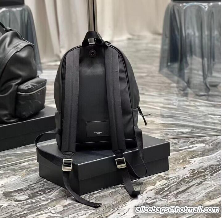 Famous Brand SAINT LAURENT LEATHER small knapsack Y886654 black