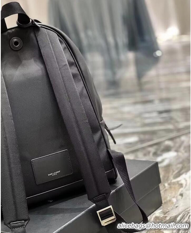 Famous Brand SAINT LAURENT LEATHER small knapsack Y886654 black