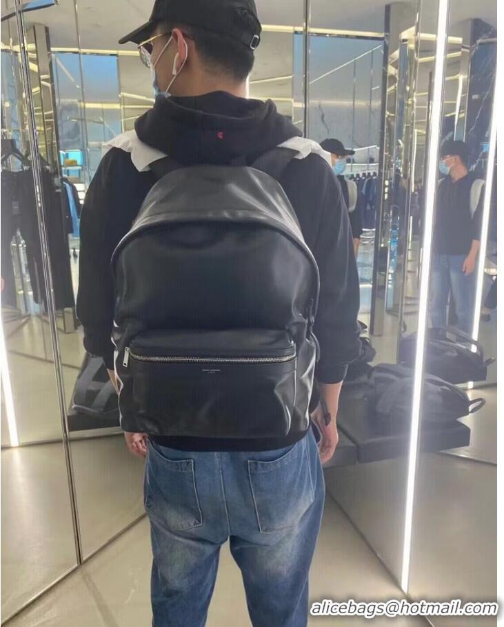 Famous Brand SAINT LAURENT LEATHER small knapsack Y886654 black