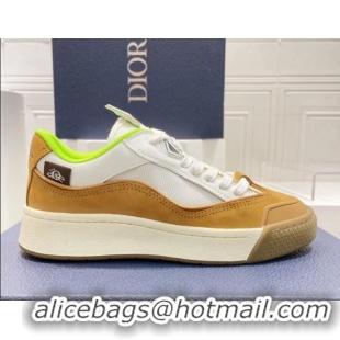 Best Price Dior B713 Cactus Jack Sneakers in Leather and Mesh Yellow/White 100980