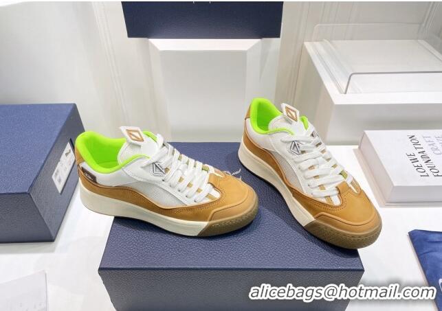 Best Price Dior B713 Cactus Jack Sneakers in Leather and Mesh Yellow/White 100980