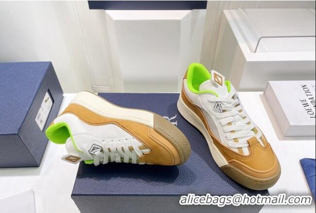 Best Price Dior B713 Cactus Jack Sneakers in Leather and Mesh Yellow/White 100980