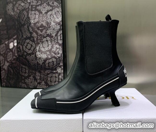 Good Looking Dior D-Motion Heeled Ankle Boot Black 1012065