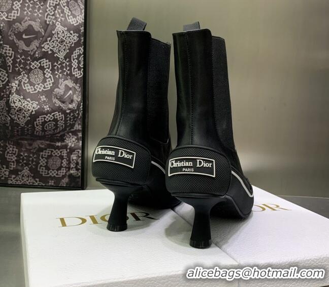 Good Looking Dior D-Motion Heeled Ankle Boot Black 1012065