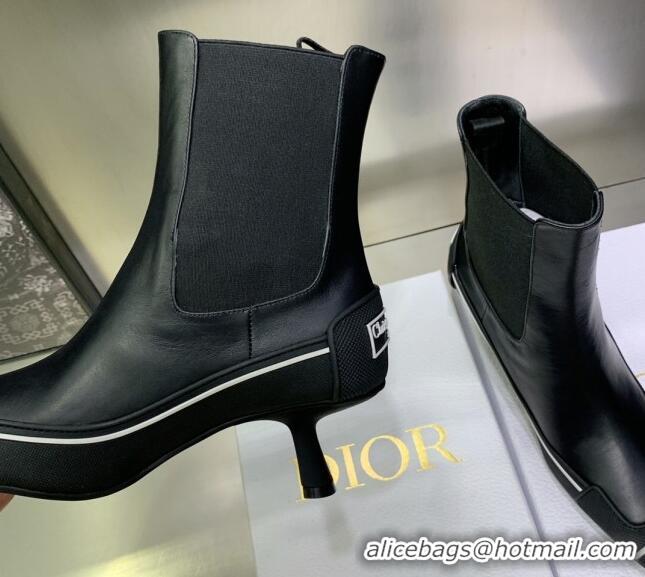 Good Looking Dior D-Motion Heeled Ankle Boot Black 1012065