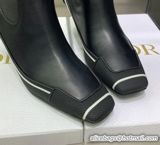 Good Looking Dior D-Motion Heeled Ankle Boot Black 1012065