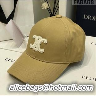 Famous Brand Celine Baseball Hat C42808 Brown 2023