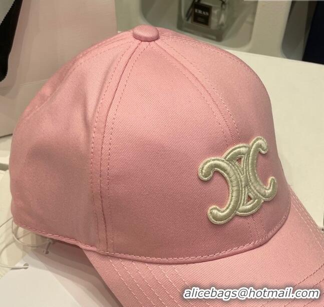 Best Price Grade Celine Baseball Hat C42807 Pink 2023