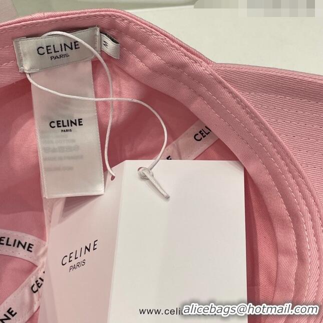 Best Price Grade Celine Baseball Hat C42807 Pink 2023