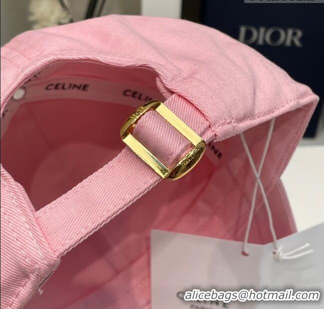 Best Price Grade Celine Baseball Hat C42807 Pink 2023