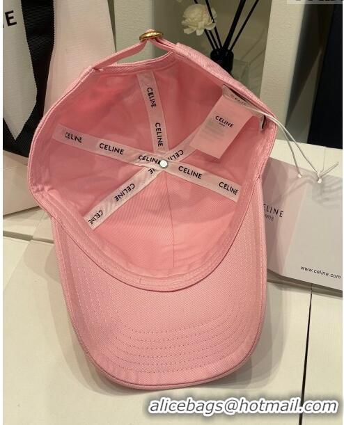 Best Price Grade Celine Baseball Hat C42807 Pink 2023