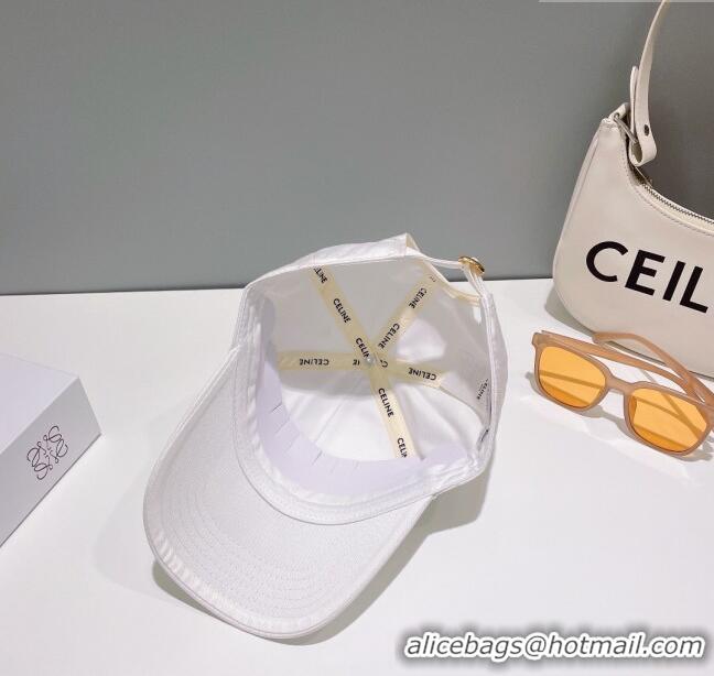 Top Quality Celine Baseball Hat C42806 White 2023